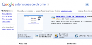 Complementos para Chrome
